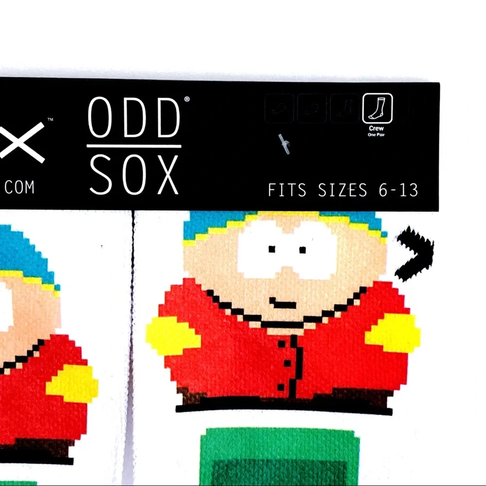 Odd Sox South Park Crew Socks Mens Womens Cartman Kenny Stan Kyle Novelty Gift